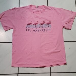 Vintage like new St. Augustine, Florida graphic t-shirt with flamingos
